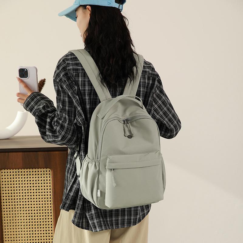 Japanese Simple Casual Backpack Women's New Large-capacity Travel Backpack Anti-splashing Nylon Student Schoolbag