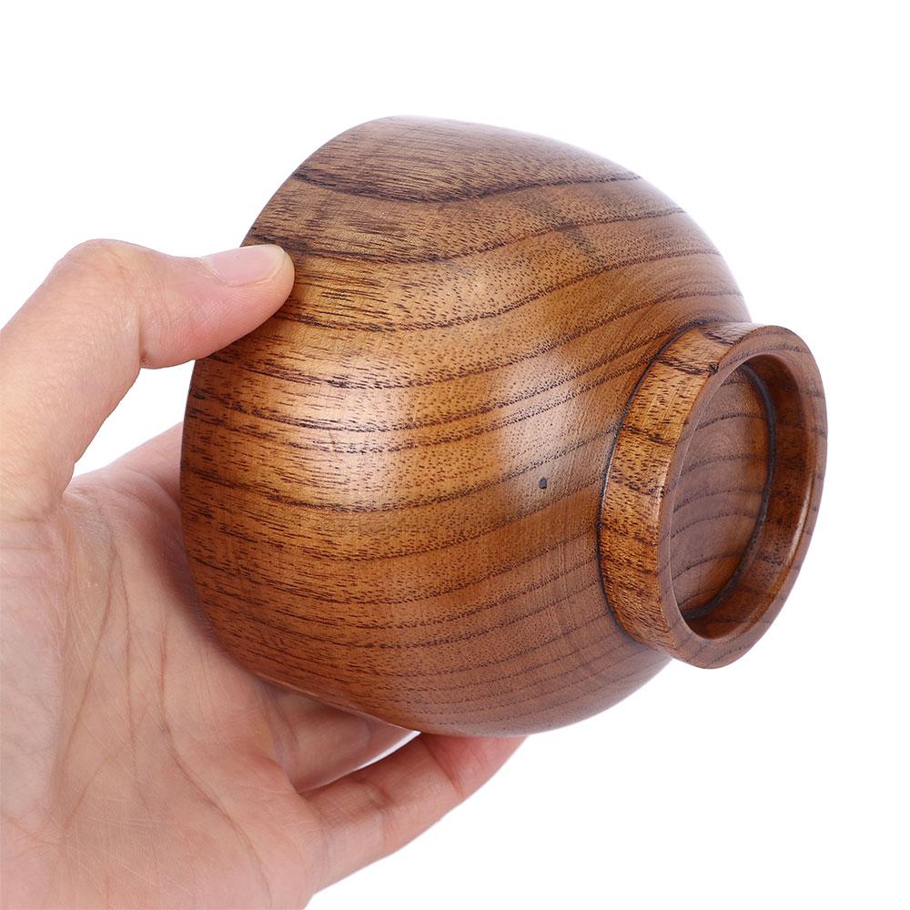 Children Eating Handmade Household Tools Fruit Natural Wood Wooden Bowl Japanese Style Rice Bowls