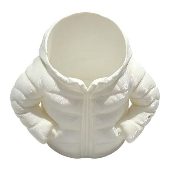 Down Jacket Pen Holder Desk Organizer Compact Storage Box for Pens Pencils Markers Creative Classroom Desk Accessory Student Gift