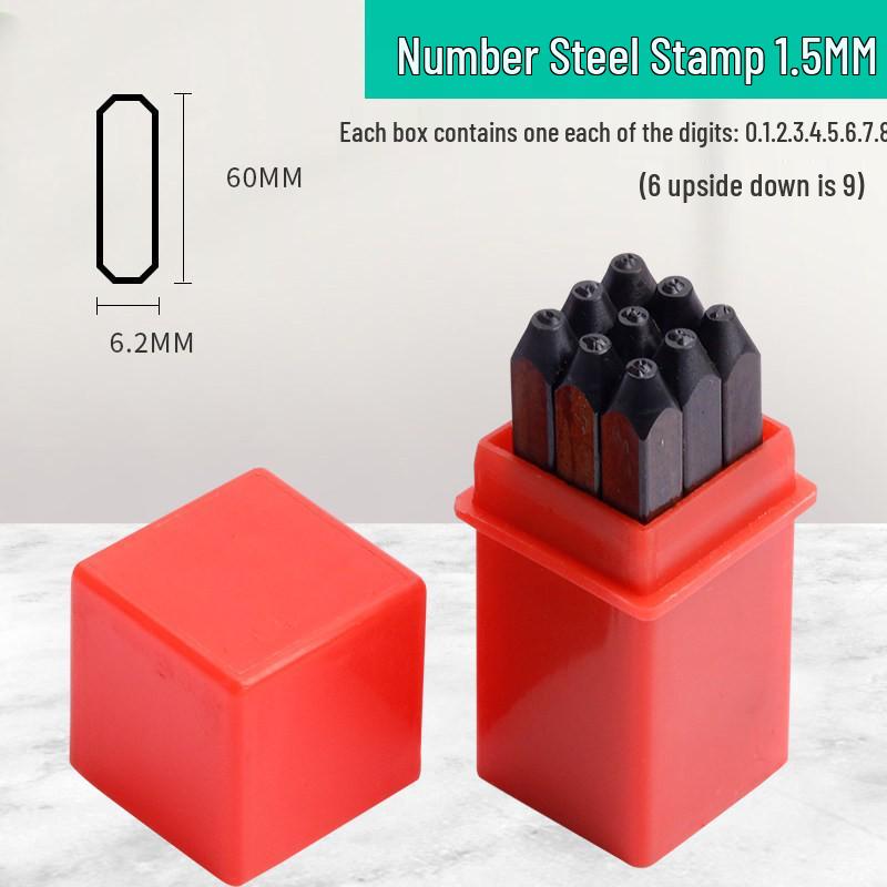 High Hardness Alloy Steel Hand-Stamping Jewelry Punch Tool for English Letters and Numbers