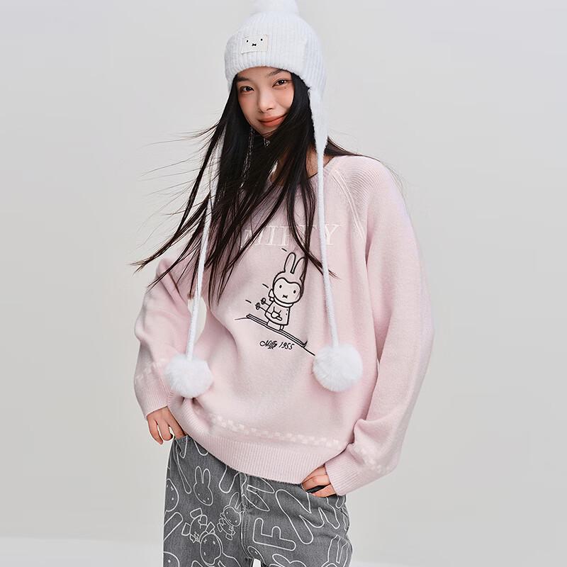 LEDING Miffy Collaboration Round Neck Knit Sweater M