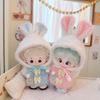 For 17cm Labubu Doll Clothes Fashion Soft Coat Doll Clothes Color Match Pants Dolls Accessories Cute Decoration Little Clothes