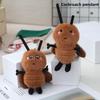 Cartoon Creative Cockroach Plush Keychain With Pp Cotton Fill For Novelty Bag Decor