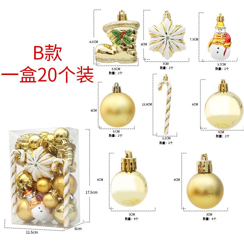 20/29Pcs Christmas Decoration Balls Hanging Christmas Tree Pendant Ornaments for Home Party Decor New Year Navidad Accessories