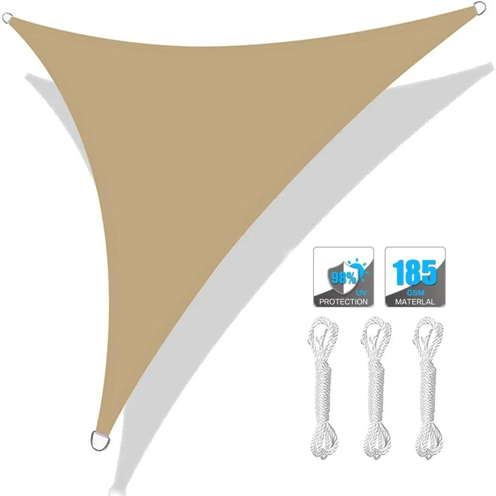 2x2x2m/3x3x3m Triangle Sun Shade Sail Pool Patio Deck Canopy Awning for Outdoor Backyard Garden Camping UV Block Sunshade Cloth
