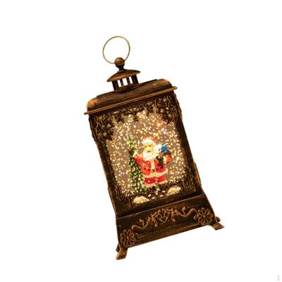 Weihnachts-Schneekugel-Laterne Weihnachtsdekoration Beleuchtet für Feiertage