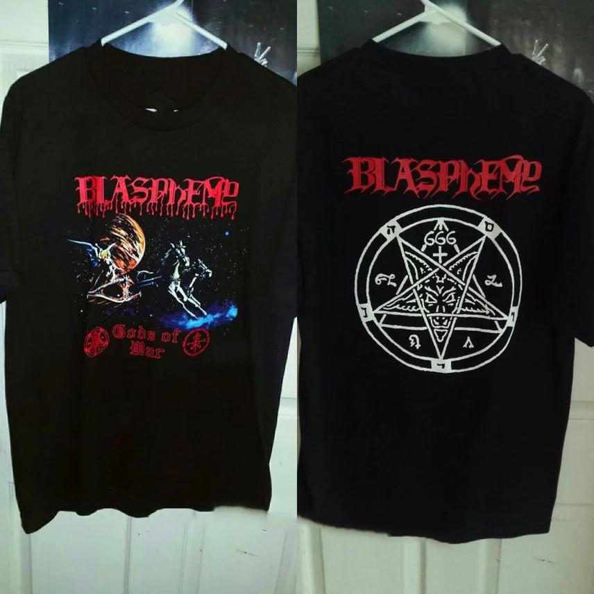 Blasphemy gods of war shirt All Size S-5XL 2 Side Black Men Unisex T-Shirt
