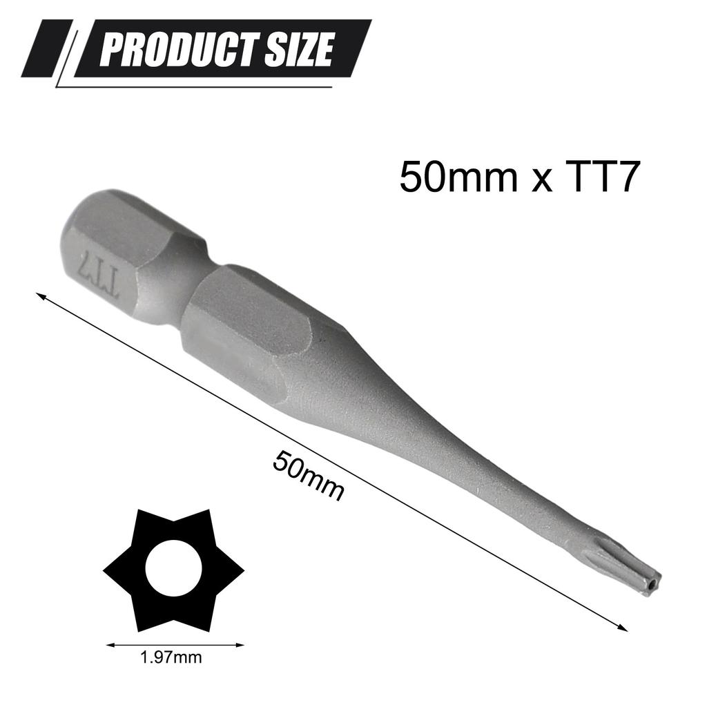 Torx Security Head Screwdriver Bit 1/4 Inch Alloy Steel