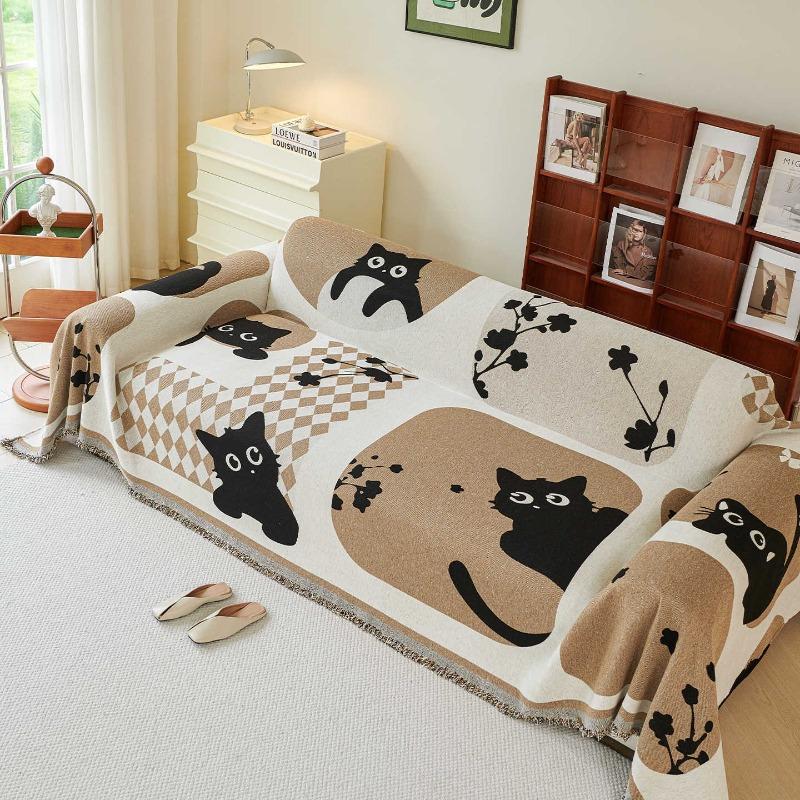 Chenille thickened all-season universal anti-slip anti-scratch sofa cover cloth sofa cover