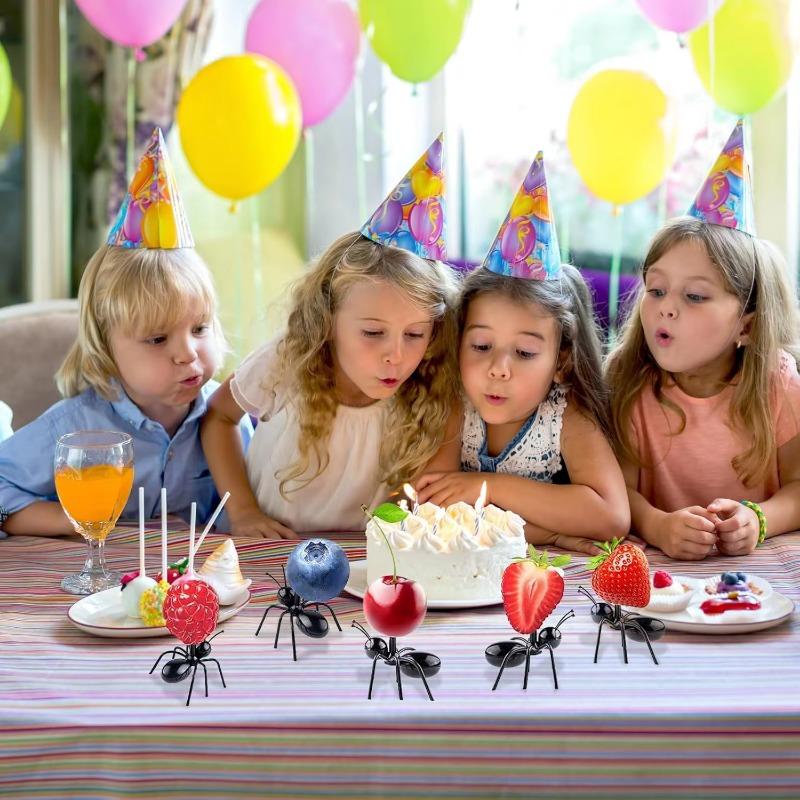 Tierförmige Vorspeisegabeln Wiederverwendbare Ameisen-Zahnstocher Obst-Dessert-Werkzeuge Party-Snack-Picks Hochzeitsveranstaltungen