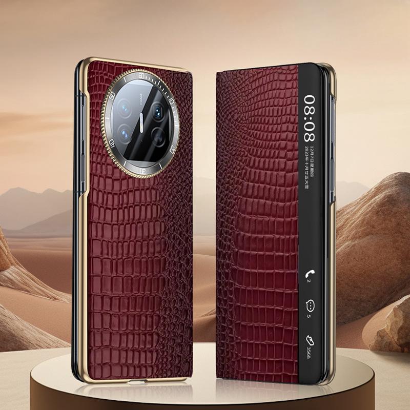 

Чехол для телефона Huawei Matex6, Умный сон, Магнитная адсорбция, X5 Защита от падений, X3 Чехол-книжка, Кожаный чехол с тиснением под крокодила Huawei Mate X3