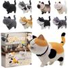 Fogman Cat Figurine Ornament Goods Mini Figure Merchandise Gacha Capsule Toy Gift of 9 Walking Cat (Set Figurines)