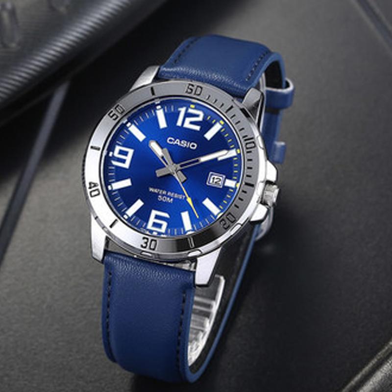 CASIO Men Standard Series 45mm Blue Watch MTP-VD01L-2BV MTP-VD01L-2BV