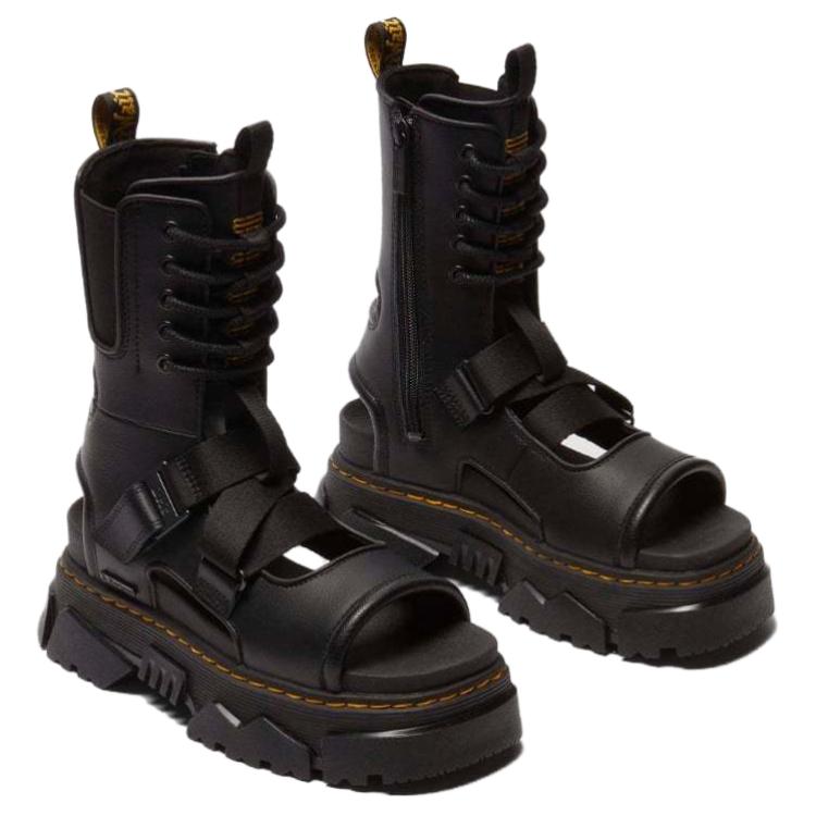 Dr. Martens Mattison Comfortable Fashion Roman Sandals 6cm Women sandals Black 40885001
