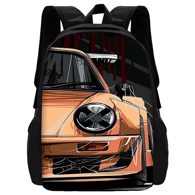 JDM Auto Kinder Schoolrugzak met Lunchtassen, Etui, Schooltassen voor Jongens Meisjes Beste Cadeau