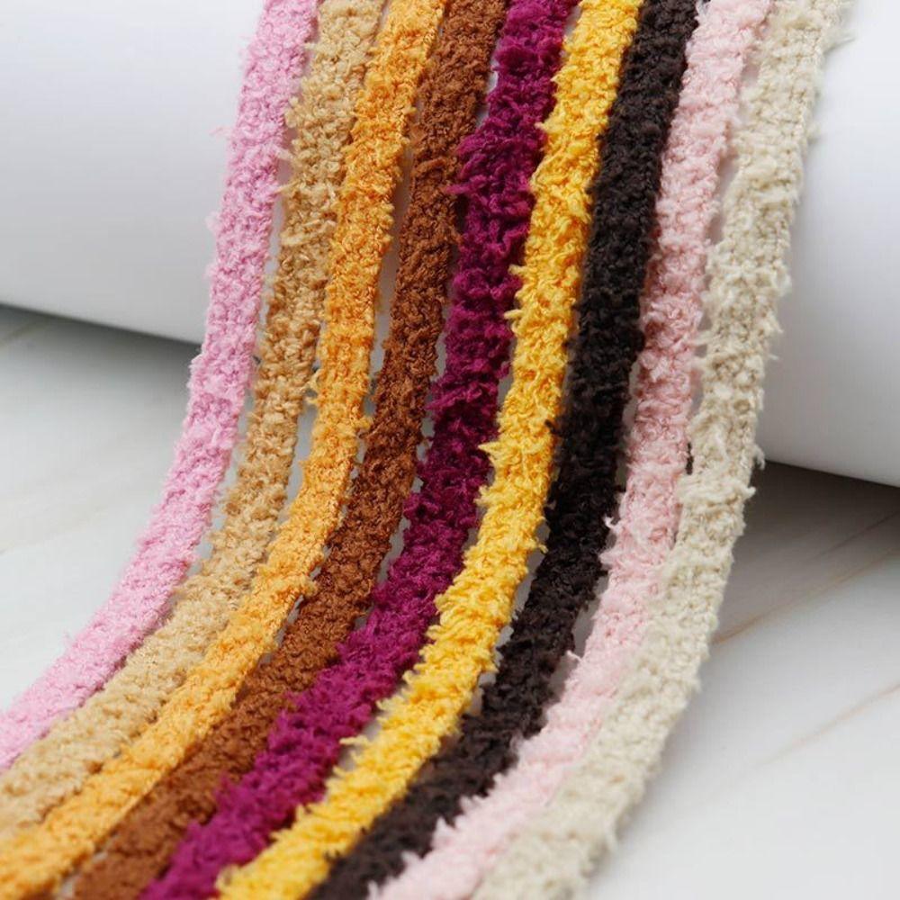 1 pár Dámské nadýchané měkké tkaničky do tenisek Ploché tkaničky Kreativní plyšové tkaničky do bot