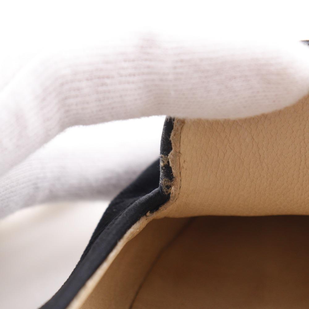 Chanel נעלי לופרס COCO Mark נעלי אופרה קטיפה שחורה נשים משומשות