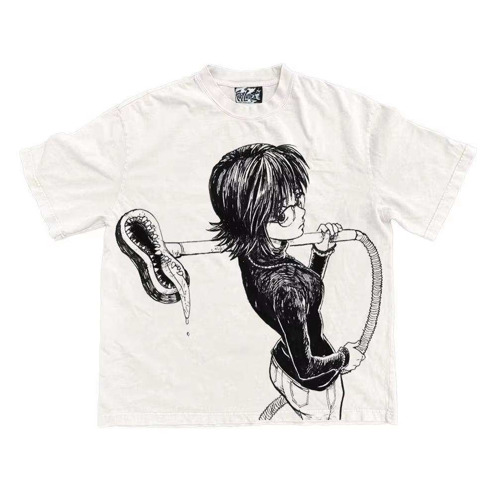 2026Hunter X Hunter Shizuku Murasaki Phantom Troupe Doublesided Anime Tshirt Unisex Unisex Vintage Oversized Streetwear Cotton Tee