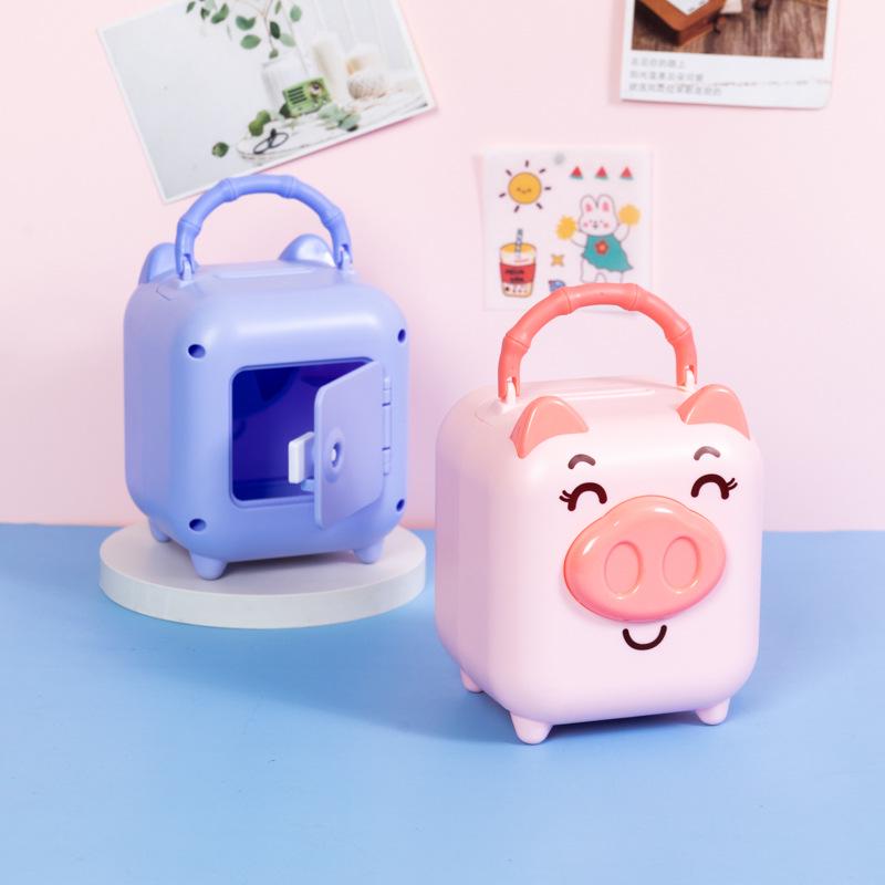 Adorable Piggy Plastic Coin Bank for Kids - Cartoon Savings Jar & Party Favor