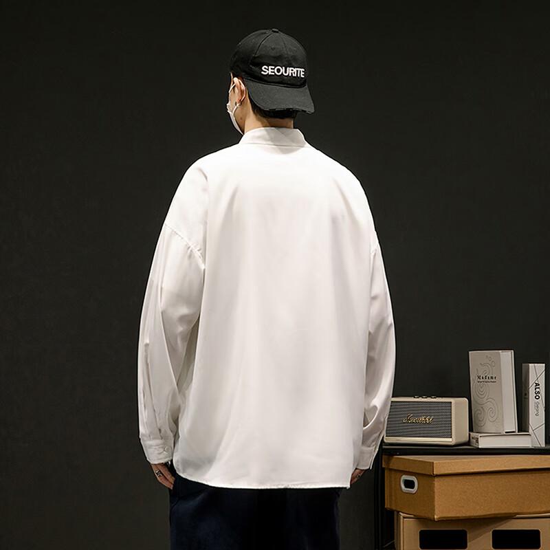 SWAMP AREA Men's Japanese Style Casual Loose Fit Shirt