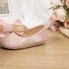 Spring & Autumn PU Soft Sole Bowknot Toddler Shoes - Breathable, Non-slip Magic Tape Princess Baby Shoes