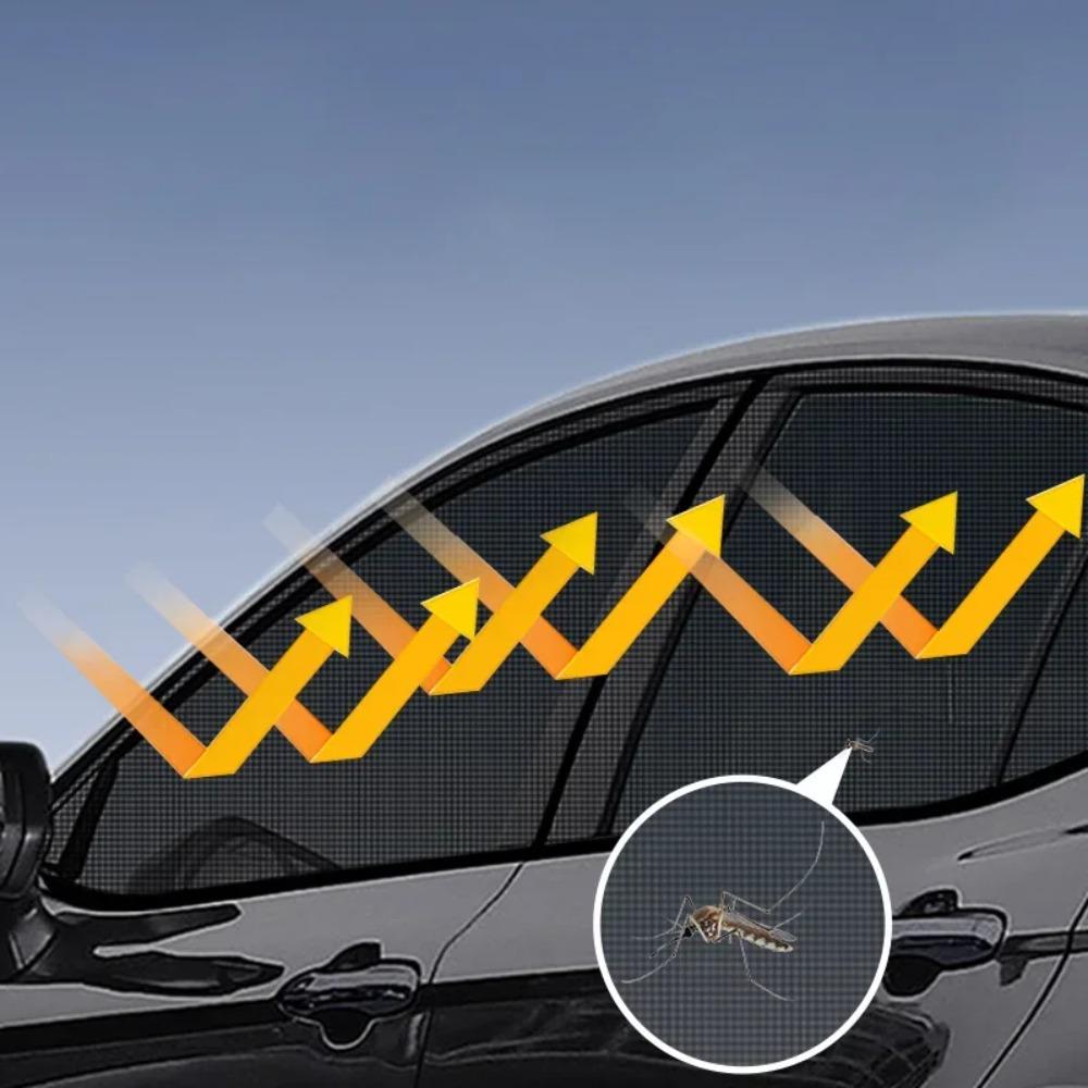 Universal Anti Mosquito Privacy Window Shade UV Protection Mesh Car Side Sun Visor Used For Auto Care