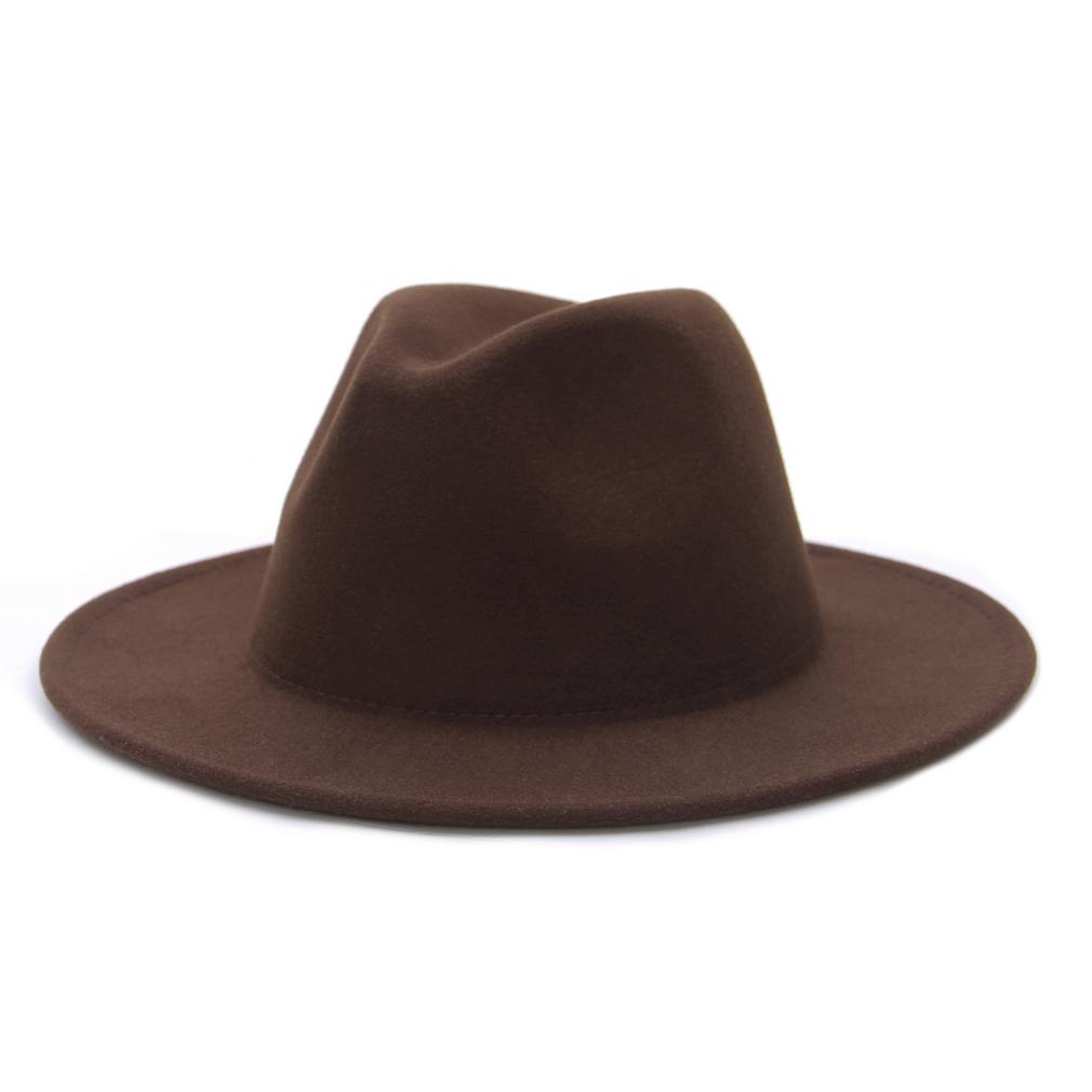 Buy Womens Felt Hat Fedoras Winter Wide 