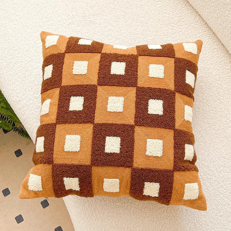 45x45cm Hotel Handdoek Borduurwerk Sierkussenhoes Bohemia Lichte Luxe Woonkamer Bank Decoratie Kussenhoes Boho Kussensloop 45x45cm