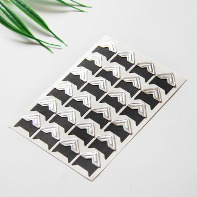

120 pcs/lot DIY Vintage Corner Photo Albums Corner Stickers Kraft Paper Album Frame Decor Scrapbooking Decoration 5 Sheets