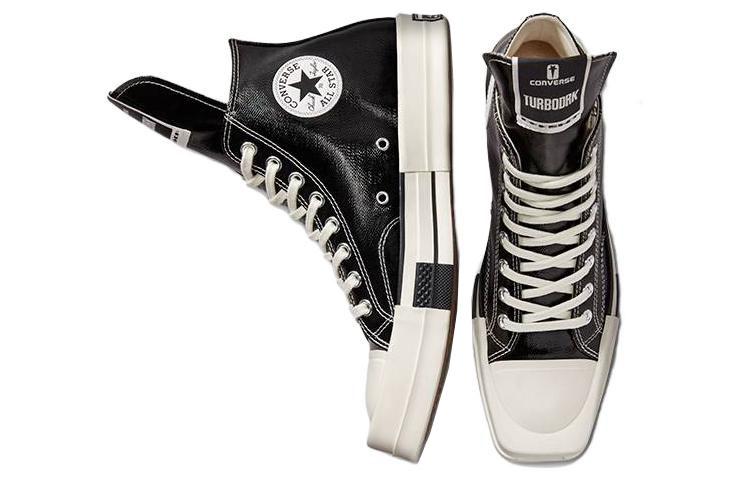 Chuck 70 Rick Owens x Chuck 70 Turbodrk Converse Wysokie 'Black Lacquer' A01291C