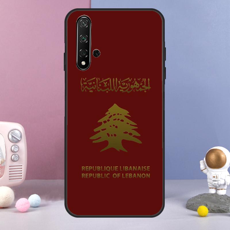 Lebanese Lebanon Flag For Huawei Nova 9 10 SE 3i 7i 8i 11i 12i Y60 Y61 Y70 Y72 Y73 Y90 Y91 P20 P30 P40 Lite Case