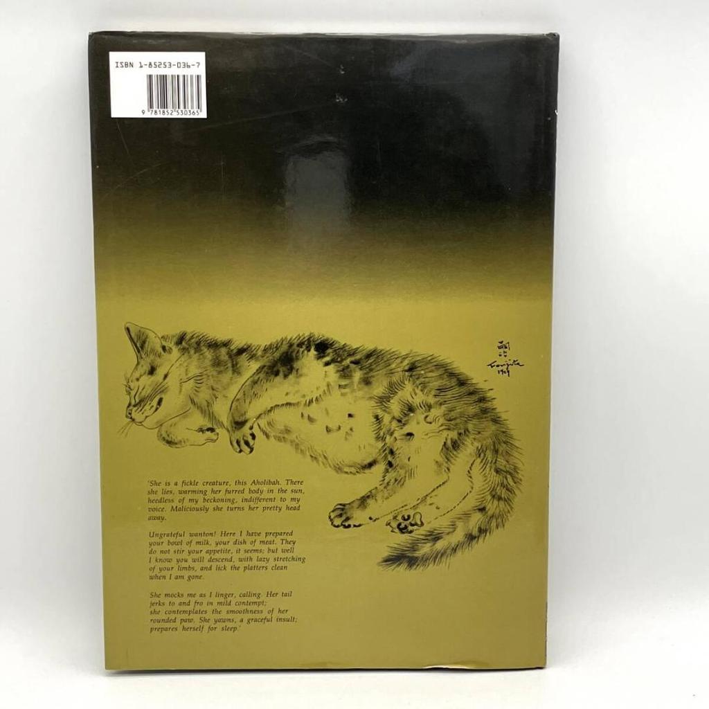 [USED] Tsuguharu Foujita Art Book A Book Of Cats Large Cat Book 1987 20 Pieces