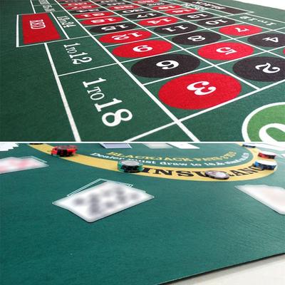 Tavolo da Gioco in Feltro di Alta Qualità Tovaglia 60*90CM Piano Tavolo da Poker Double-sided Roulette Blackjack Tappetino Tavolo da Casinò Casinò
