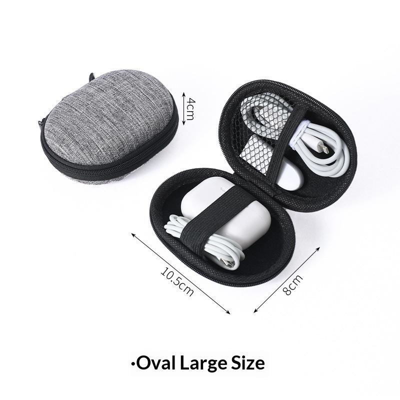 Mini Tragbare Eva Aufbewahrungstasche Tasche Tragetasche Reißverschluss Kopfhörertasche für Airpod Kopfhörer/Telefon/Ladekabel Zubehör