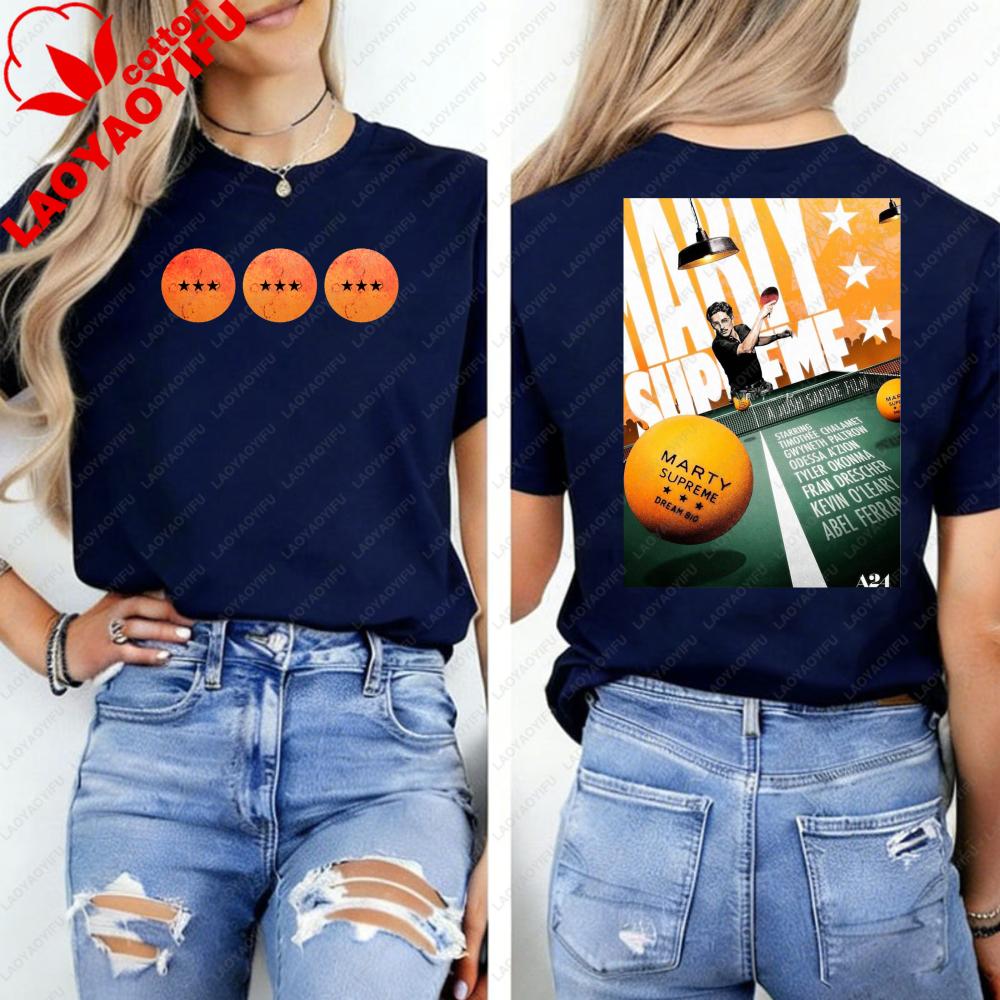 Marty Supreme Timothée Chalamet Unisex T-Shirt Ultimatives Pickleball-Showdown Entfessle die Kraft des Spielfelds mit diesem Crossover-T-Shirt