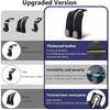 Purse Hook For Car, Thickened Leather Sturdy Metal Purse Holder For Car - Car Headrest Hangers, Bag Hooks For Car (Black - 2 Pack)