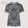 Geometric Dizziness Pattern 3D Printed T-shirt for Summer Fashion Trend Short Sleeved Top Men's Psychedelic Casual Round Neck Streetwear