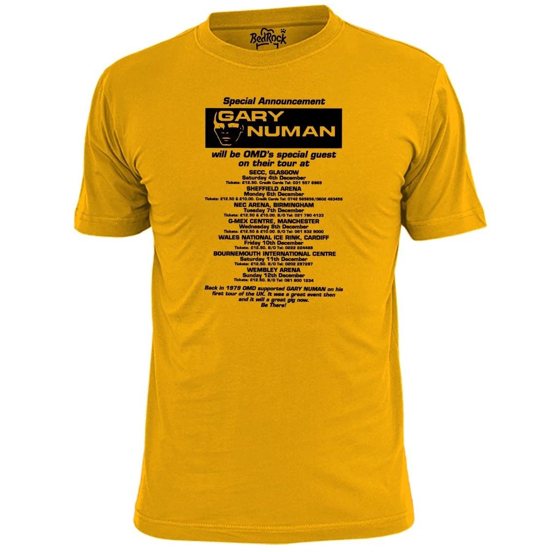 Mens Gary Numan OMD Tour Poster T shirt 2XL