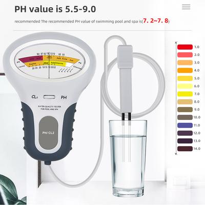 2 In 1 PH Chlorine Meter Cl2 Tester PH Water Quality Testing Device Professional Chlorine Measuring For Swimming Pool Aquarium