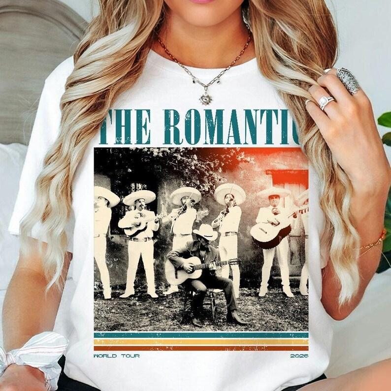 

Men Women Vintage Top Bruno The Romantic Tour 2026 Vintage Shirt, Bruno 2026 Tour Shirt, The Romantic Tee, Retro Vibe Tee Short Sleeve Casual Clothing 4XL