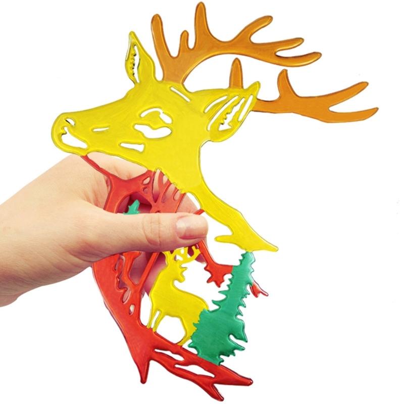 Elk Head Resin Molds Christmas Deer Silicone Molds Animal Epoxy Casting Mould for Wall Hanging Mount Decor DIY Crafts