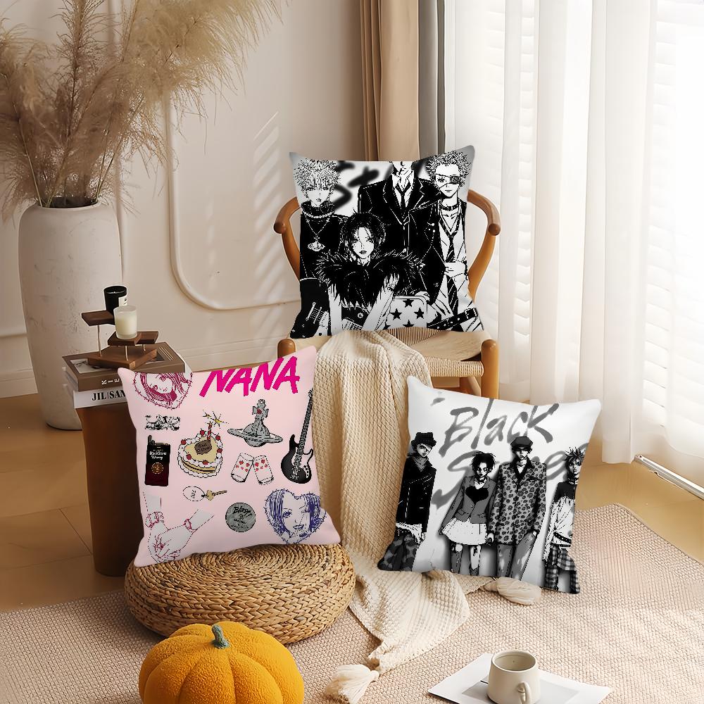 Anime NANA Pillow Case Office Cushions Suitable For Sofa Car Bedroom Decorative Cushion Cover