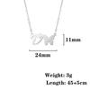 Stainless Steel Non-fading Women's Trendy Butterfly Letter Necklace