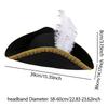 Pirate Hat Halloween Headwear Women Men Comfortable Birthday Stage Performance Festival Decor Gift Novelty Buccaneer Tricorn Hat