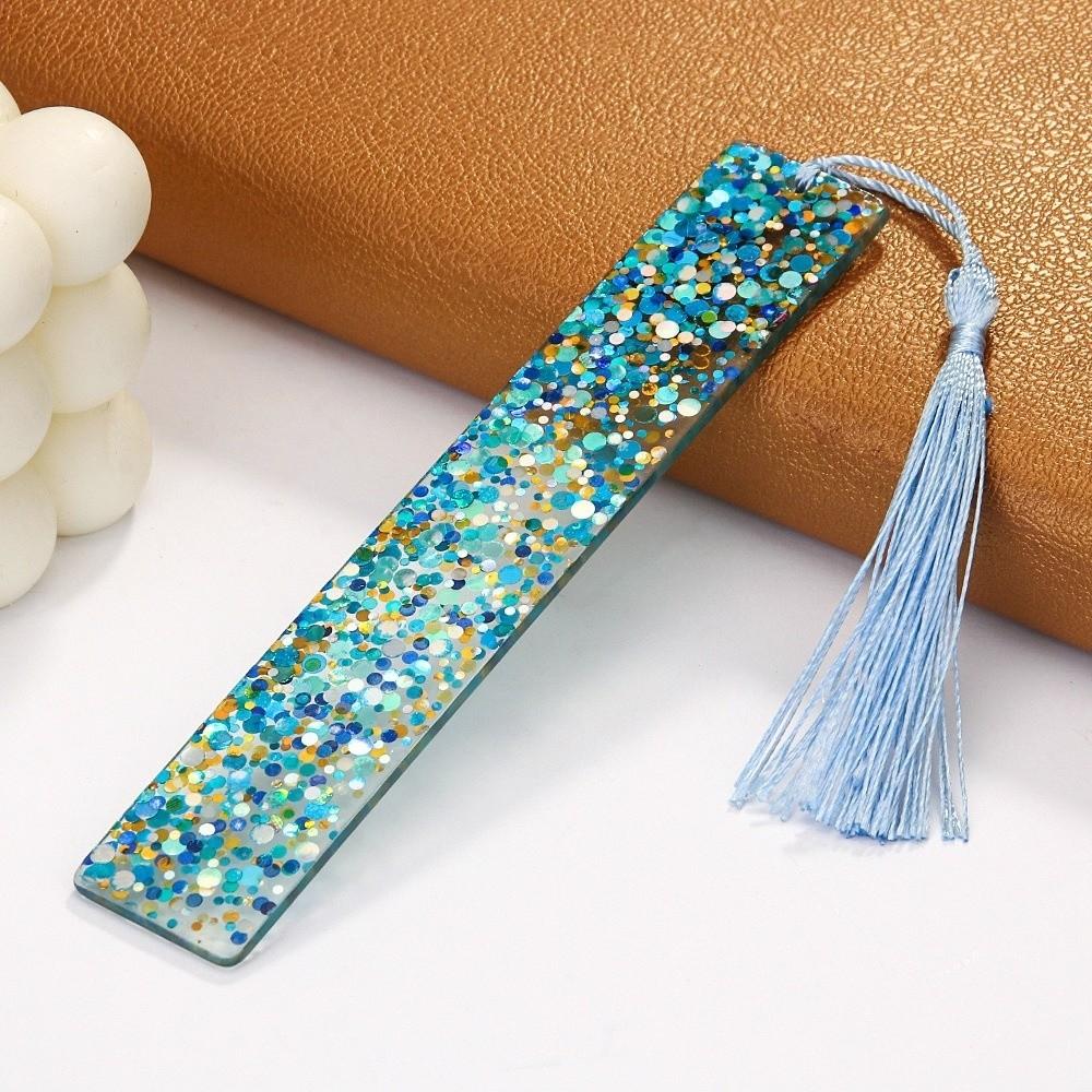 New Elegant Tassel Bookmarks DIY Portable Resin Bookmarks Reading Pages Book Markings Reading Presents