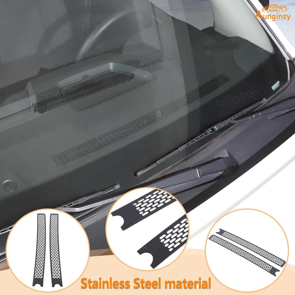 Aunginsy Dashboard Air Vent Grill Panel Cover Compatible with Nissan Frontier 2022-2025 Center Console Air Outlet Anti-Blocking Mesh Dash Air Vent