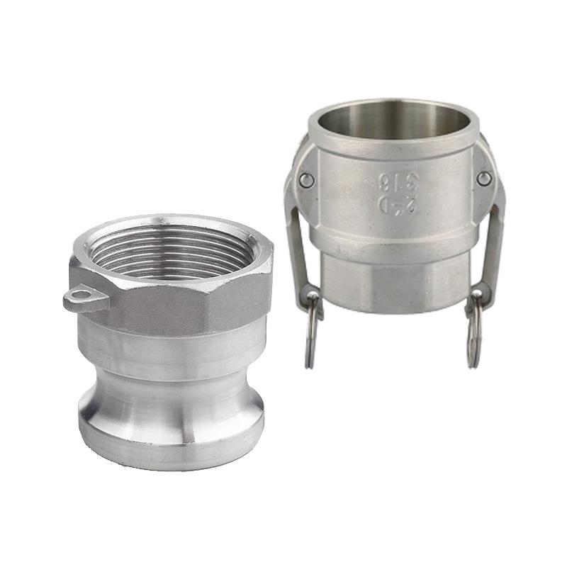 304 Stainless Steel Type A & D Quick Coupling with Internal Thread (Male/Female) DN25 50 Connector