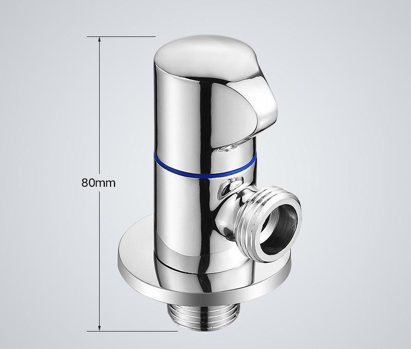 Valvola ad Angolo in Ottone Nero Valvola di Controllo Acqua Valvola a Gomito Rubinetto Bagno Valvola Acqua 1/2*1/2 Valvole ad Angolo Nere
