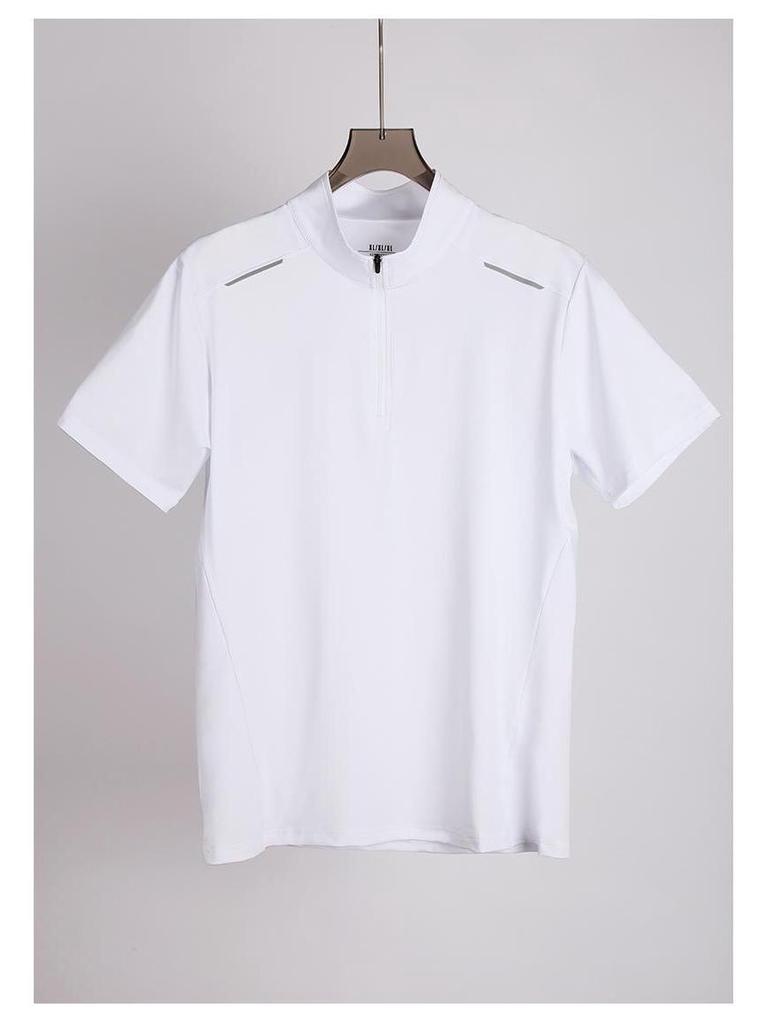 Lulu Men's Ice Silk Quick-Dry Short Sleeve Sports T-Shirt for Summer Fitness, Running, and Marathon