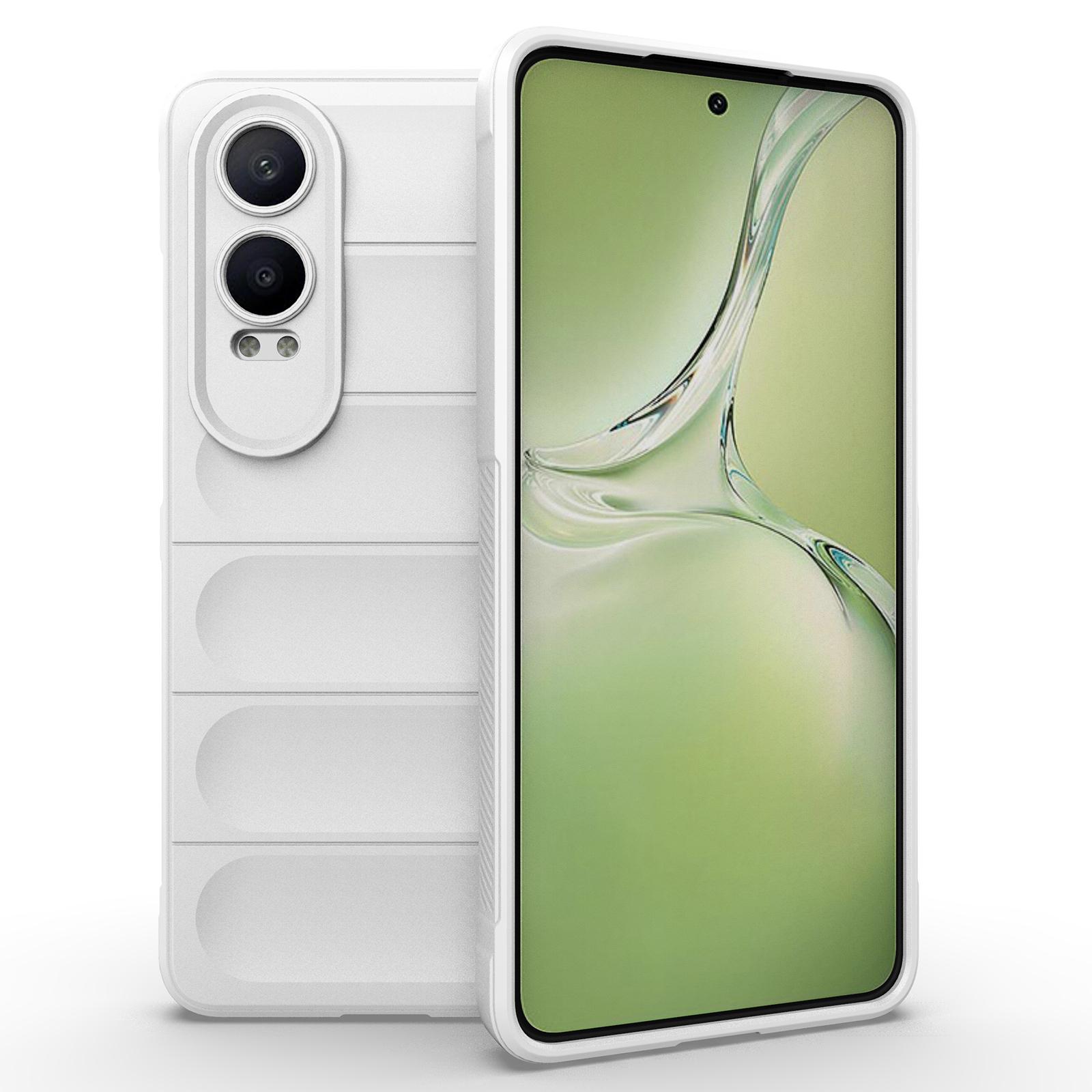 

For OnePlus Nord CE4 Lite 5G/Oppo K12x 5G (China) Case Drop-Proof Soft TPU Mobile Phone Cover White